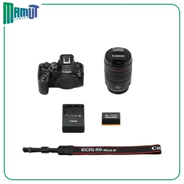 دوربین کانن R6 Mark III با لنز 24-105mm f/4 L مدل Canon EOS R6 Mark III Mirrorless Camera with 24-105mm f/4 Lens 05