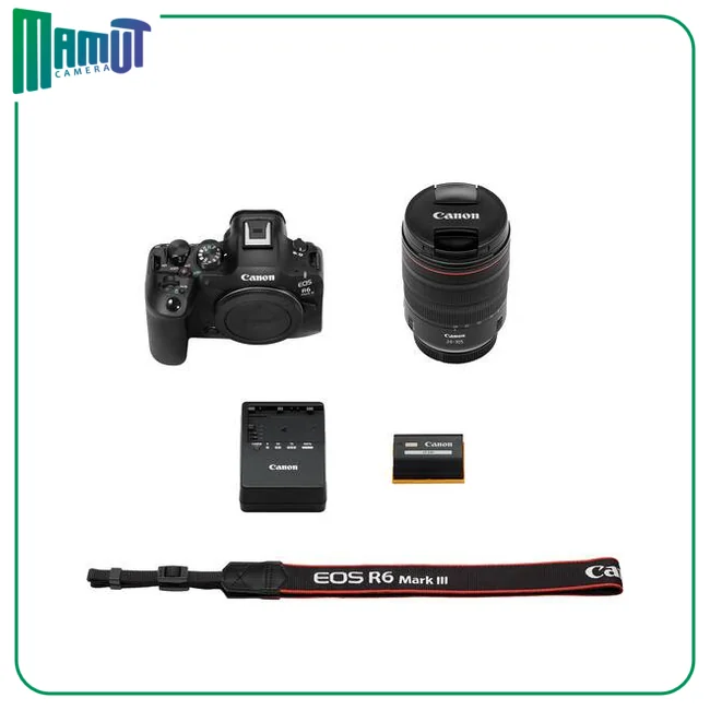 دوربین کانن R6 Mark III با لنز 24-105mm f/4 L مدل Canon EOS R6 Mark III Mirrorless Camera with 24-105mm f/4 Lens 05