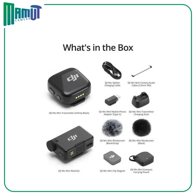 میکروفون بی سیم دی جی آی Mic Mini تک نفره مدل DJI Mic Mini Compact Wireless Microphone 02